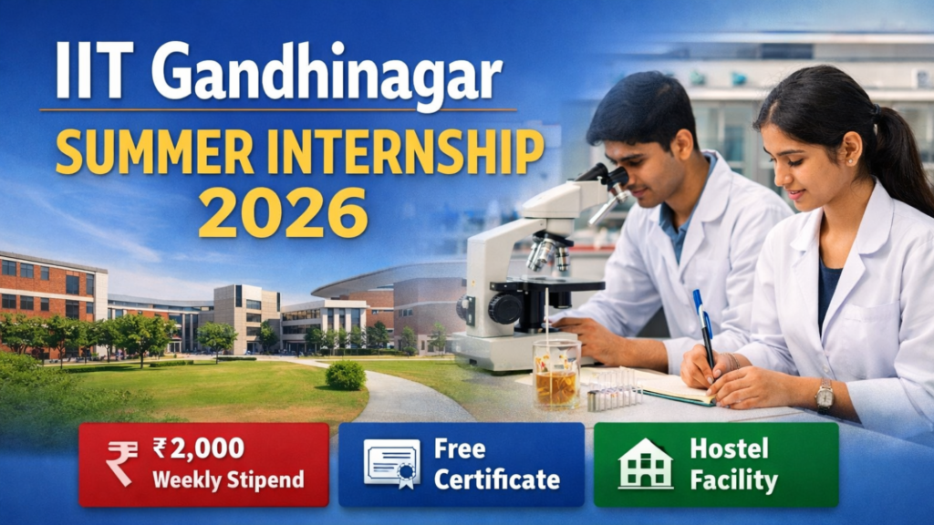 IIT Gandhinagar Summer Internship 2026