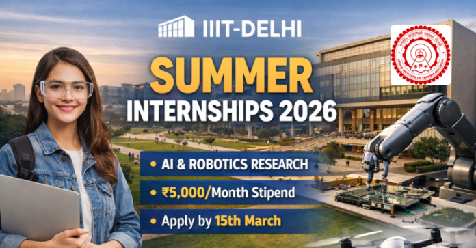 IIIT Delhi Summer Internship 2026