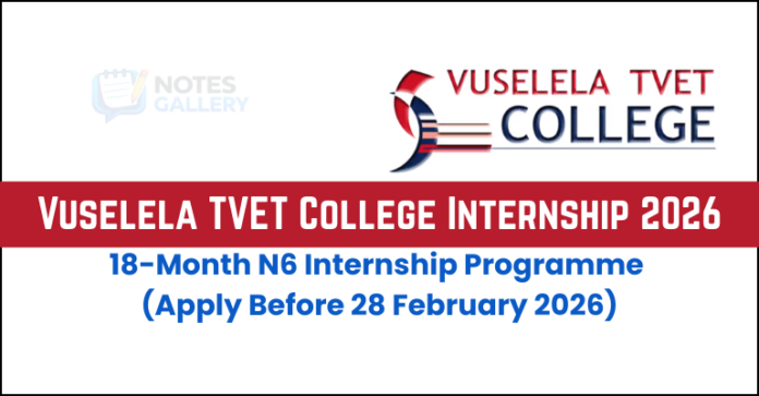 Vuselela TVET College Internship 2026