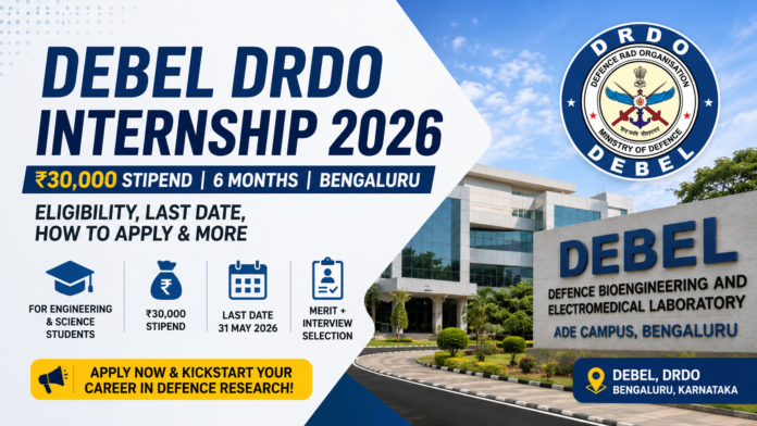 DEBEL DRDO Internship 2026