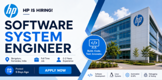 HP Software System Engineer Recruitment 2026 – Freshers Can Apply | Bengaluru Opportunity HP Software System Engineer Recruitment 2026