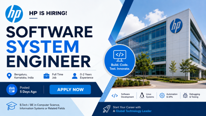 HP Software System Engineer Recruitment 2026