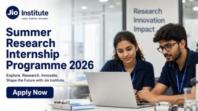 Jio Institute Summer Research Internship Programme 2026